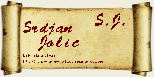 Srđan Jolić vizit kartica